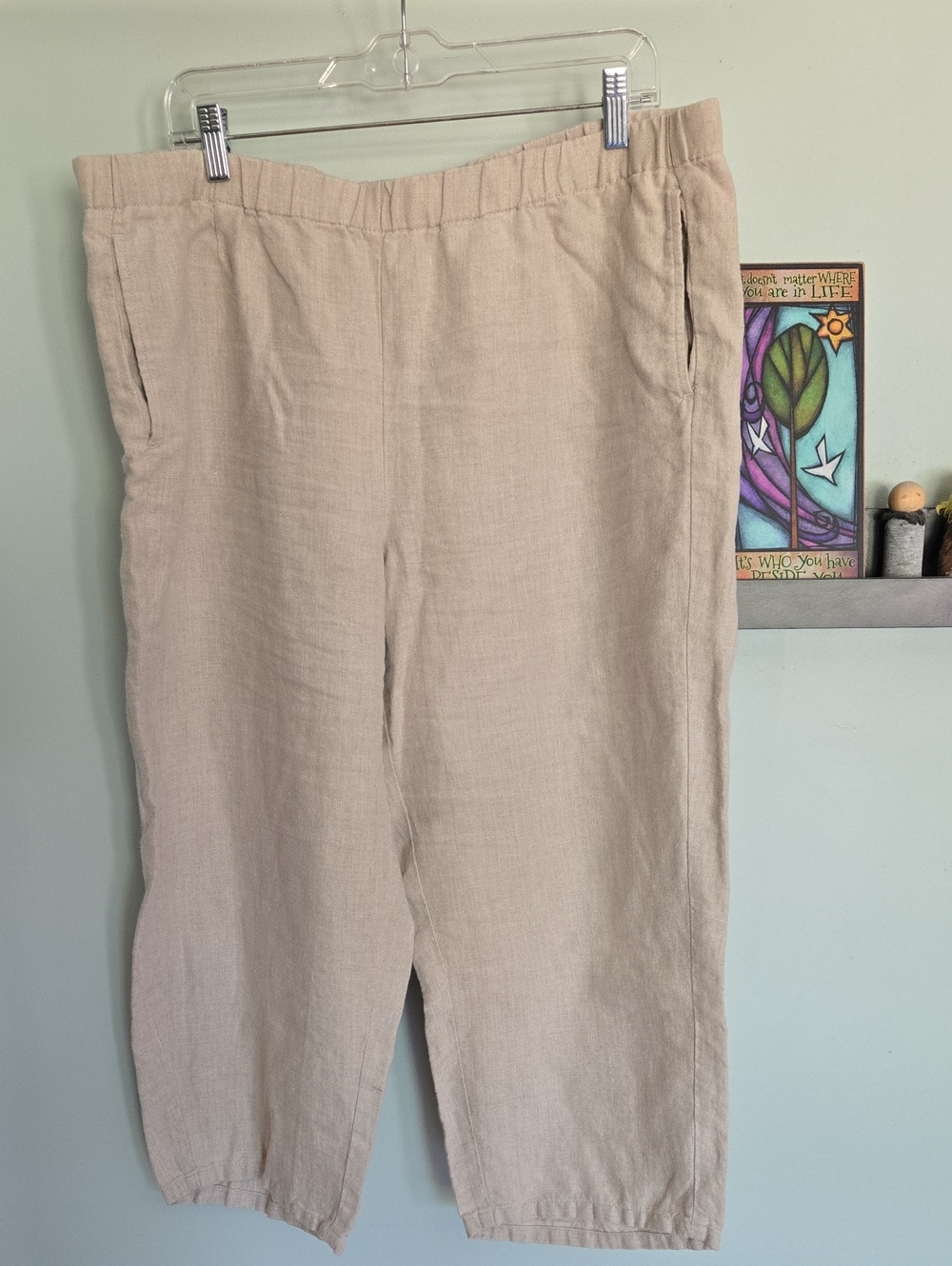 JJill Women's Linen Capris 1X